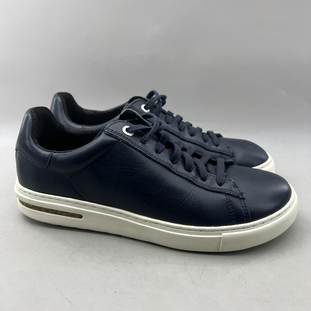 Birkenstock Bend Low Casual Shoes Women Size 7 Blue Leather Comfort Lace Sneaker